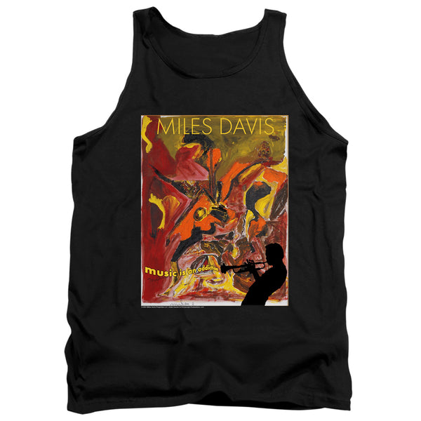 Miles Davis - Music Is An Addiction Adult Tank Top