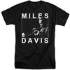 Miles Davis - Monochrome Adult Tall Fit Short Sleeve