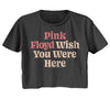 Pink Floyd Wish You Were Here Textmoke Ladies S/S Festival Cali Crop