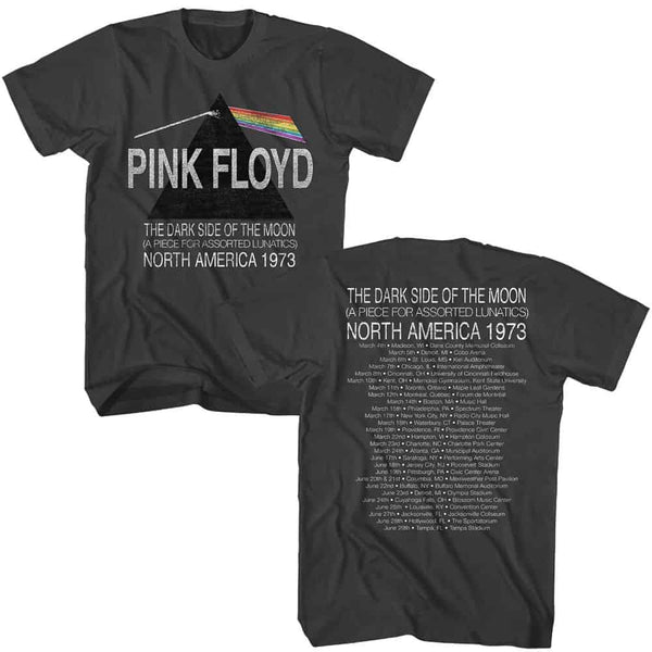 Pink Floyd North America 1973 - S/S Tshirt 2-Sided
