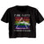 Rainbow-Ladies S/S Festival Cali Crop