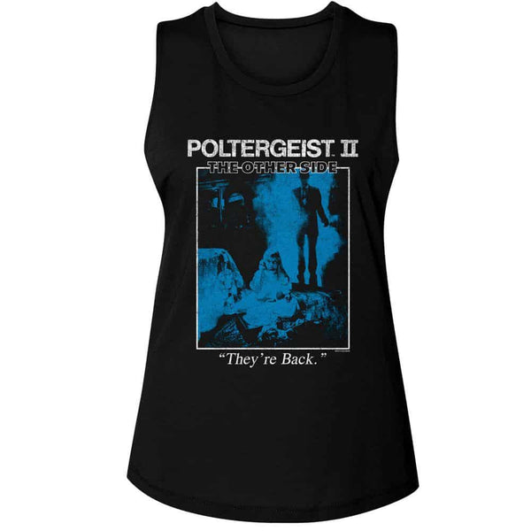Poltergeist Theyre Back Poster-Ladies Muscle Tank