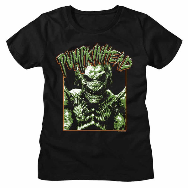 Pumpkinhead Photo And Logo-Ladies S/S Tshirt