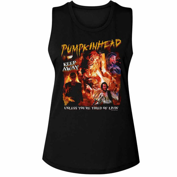 Pumpkinhead Collage-Ladies Muscle Tank