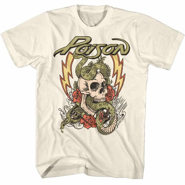Poison-Poison Fade Color Skull- S/S Tshirt