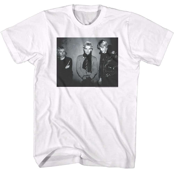 The Police Bw Against Wall- S/S Tshirt