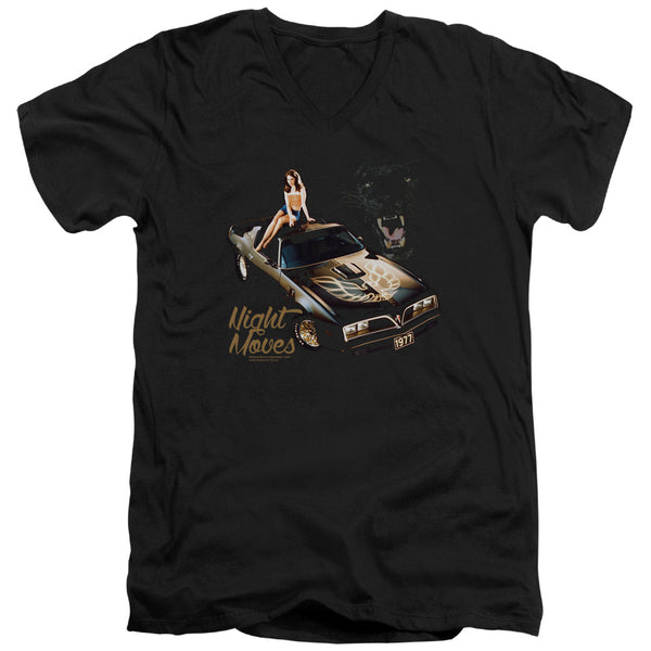 Pontiac - Night Moves Adult Slim Fit V Neck Cotton