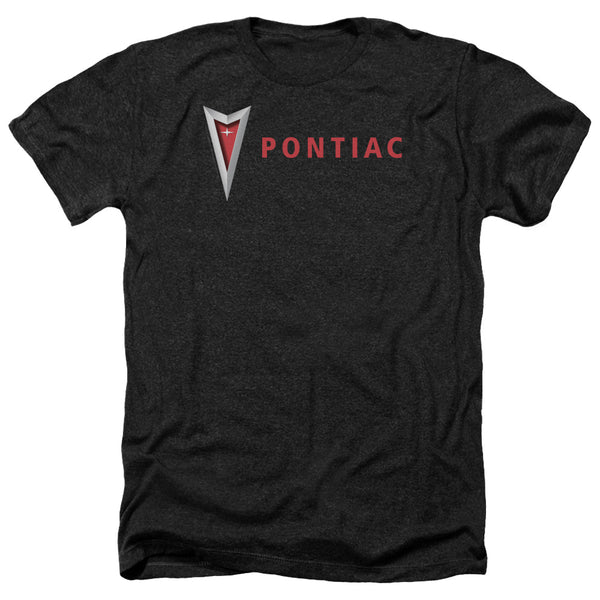 Pontiac - Modern Pontiac Arrowhead Adult Regular Fit Heather Short Sleeve