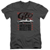 Pontiac - GTO Flames Adult Slim Fit V Neck Cotton