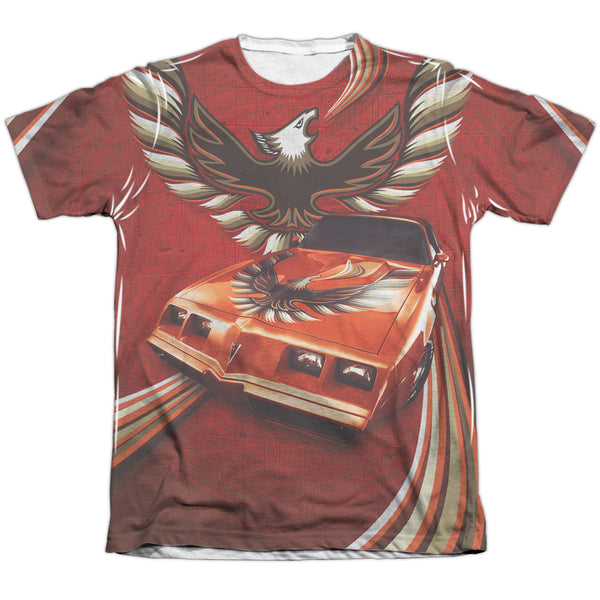 Pontiac - Firebird Flames Adult Regular Fit Short Sleeve 65 - 35 Poly - Cotton