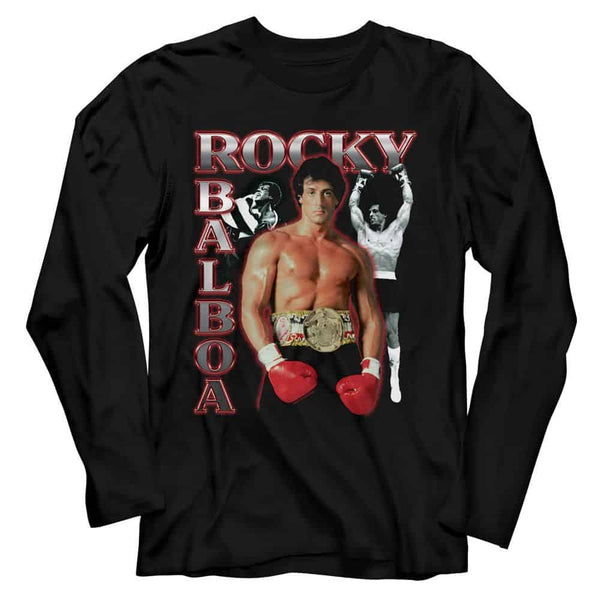 Rocky Three Photo Collage- L/S Tshirt