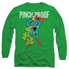 Superman - St. Patrick's Day Pinch Proof Adult Long Sleeve Shirt