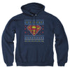 Superman - Ugly Christmas Logo Adult Pull Over Hoodie