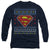 Superman - Ugly Christmas Logo Adult Long Sleeve Shirt