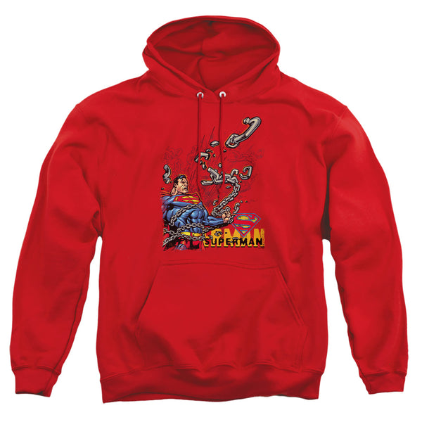 Superman - Breaking Chains Adult Pull Over Hoodie