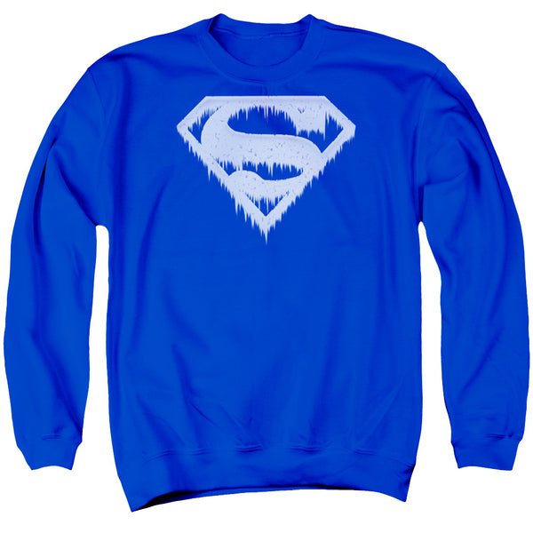 Superman - Ice And Snow Shield Adult Crewneck Sweatshirt