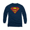 Superman - Classic Logo Adult Long Sleeve Shirt