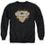 Superman - Steel Fire Shield Adult Crewneck Sweatshirt