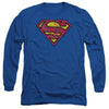 Superman - Action Shield Adult Long Sleeve Shirt