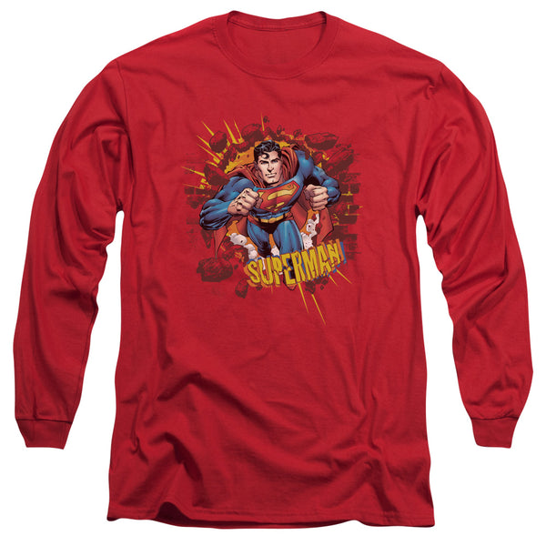 Superman - Sorry About The Wall Adult Long Sleeve Shirt