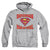 Superman - Man Of Steel Jersey Adult Pull Over Hoodie