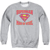 Superman - Man Of Steel Jersey Adult Crewneck Sweatshirt