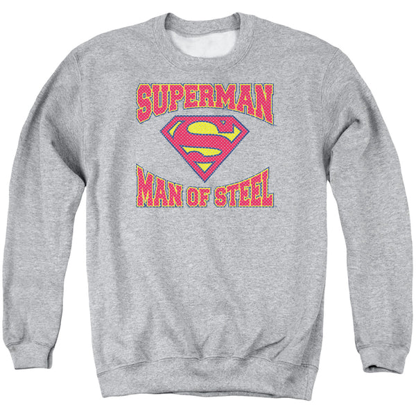 Superman - Man Of Steel Jersey Adult Crewneck Sweatshirt