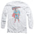 Superman - Vintage Ink Splatter Adult Long Sleeve Shirt