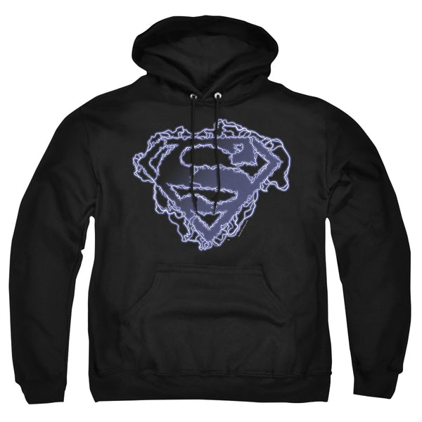 Superman - Electric Supes Shield Adult Pull Over Hoodie
