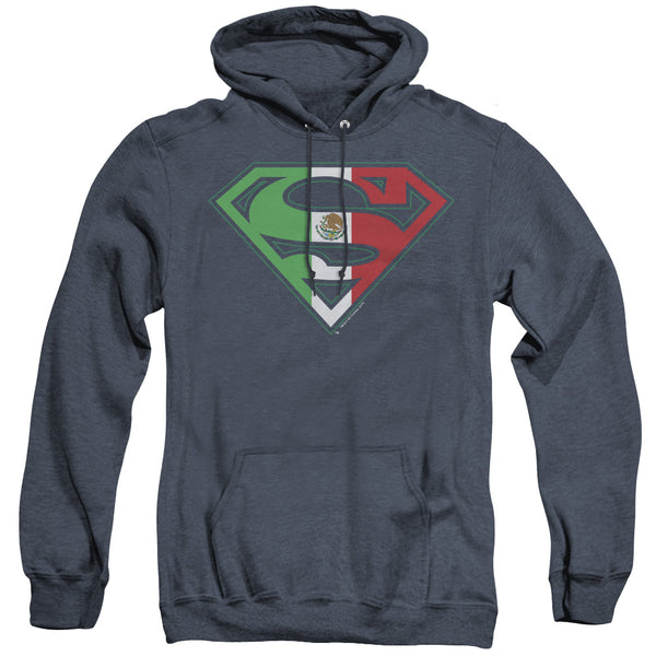 Superman - Mexican Shield Adult Heather Hoodie