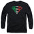 Superman - Mexican Flag Shield Adult Long Sleeve Shirt