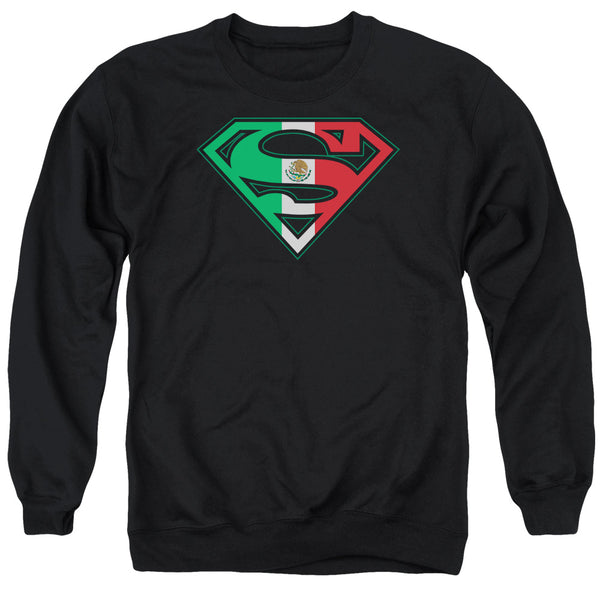 Superman - Mexican Flag Shield Adult Crewneck Sweatshirt