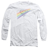 Superman - Distressed Outline Adult Long Sleeve Shirt