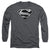 Superman - Super Metallic Shield Adult Long Sleeve Shirt