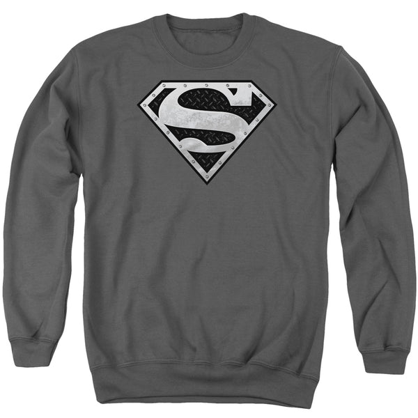 Superman - Super Metallic Shield Adult Crewneck Sweatshirt