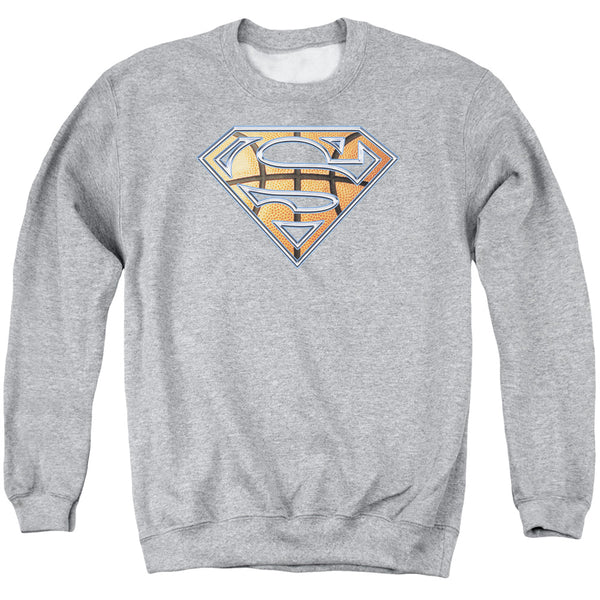 Superman - Basketball Shield Adult Crewneck Sweatshirt