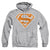 Superman - Burnt Orange&Amp;White Shield Adult Pull Over Hoodie