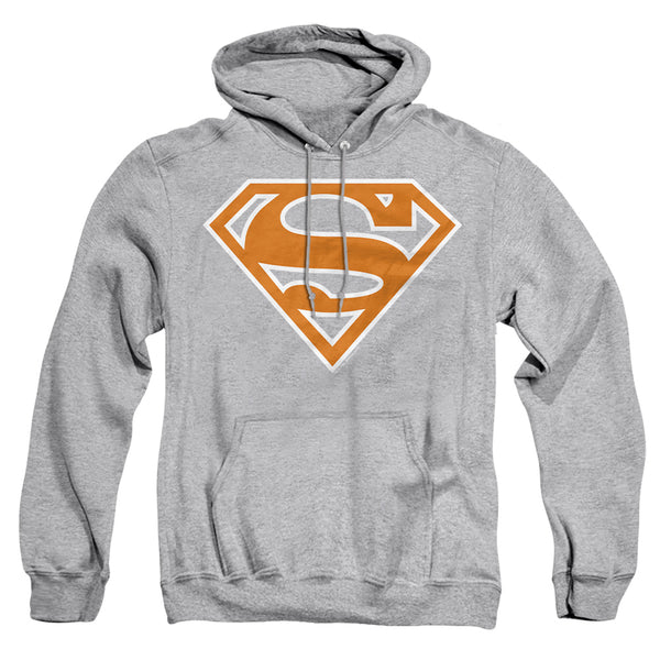 Superman - Burnt Orange&Amp;White Shield Adult Pull Over Hoodie