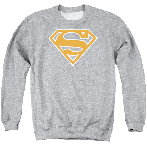 Superman - Burnt Orange &White Shield Adult Crewneck Sweatshirt
