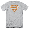 Superman - Burnt Orange&White Shield Short-Sleeve Shirt