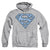 Superman - Carolina Blue&Amp;Navy Shield Adult Pull Over Hoodie