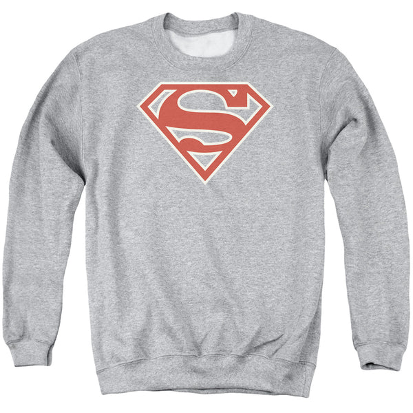 Superman - Crimson& Cream Shield Adult Crewneck Sweatshirt