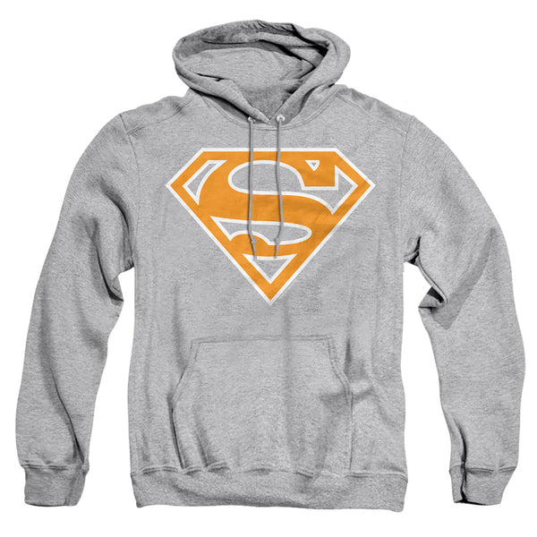 Superman - Lt Orange &Amp; White Shield Adult Pull Over Hoodie