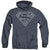 Superman - Navy & White Shield Adult Heather Hoodie