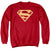 Superman - Red& Gold Shield Adult Crewneck Sweatshirt