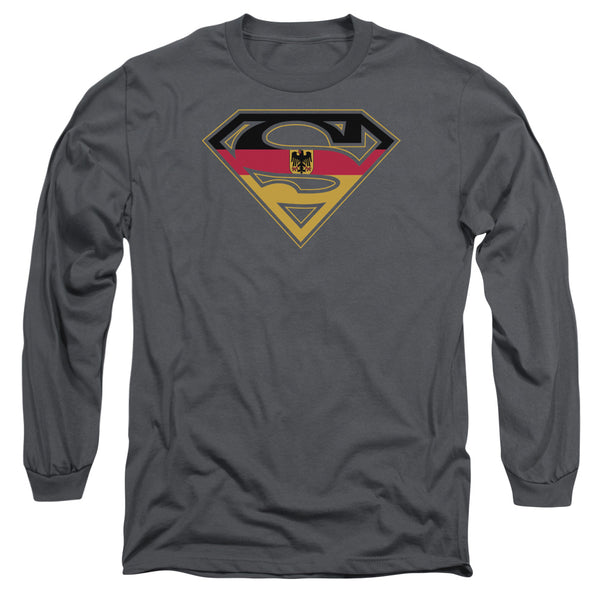 Superman - German Shield Adult Long Sleeve Shirt