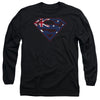 Superman - Australian Shield Adult Long Sleeve Shirt