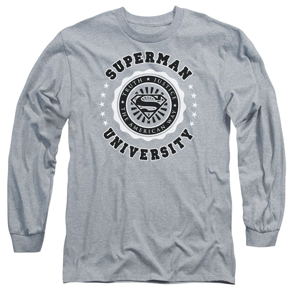 Superman - Superman University Adult Long Sleeve Shirt