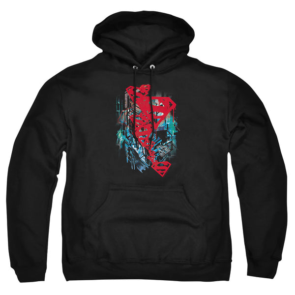 Superman - Gritty Adult Pull Over Hoodie