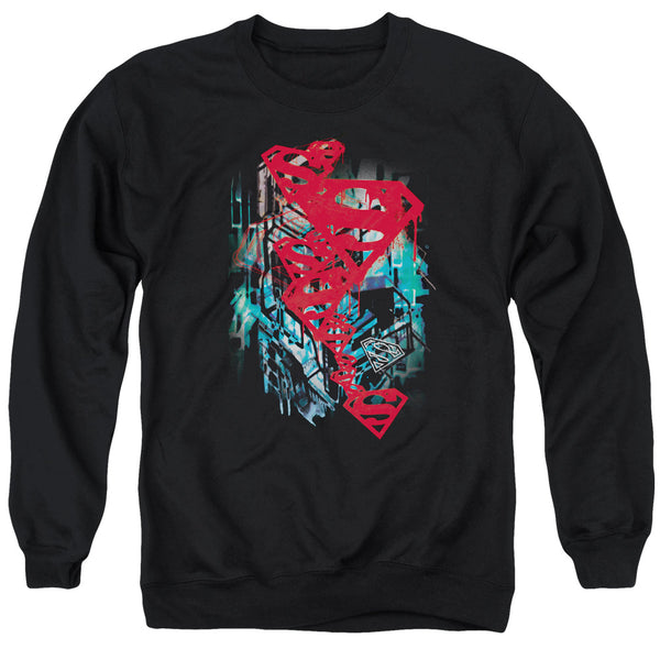 Superman - Gritty Adult Crewneck Sweatshirt